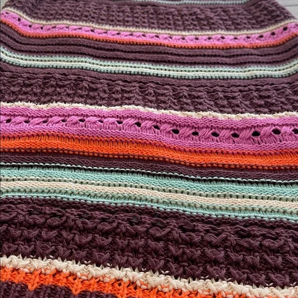 NWT Maeve by anthropology Crochet Midi boho Skirt brown size small - Picture 13 of 17